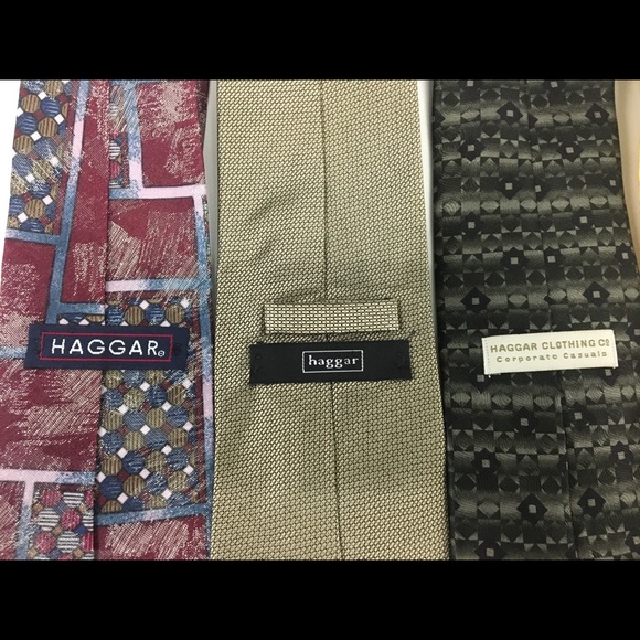 Lot of 5 Haggar men’s neck ties - Picture 5 of 8